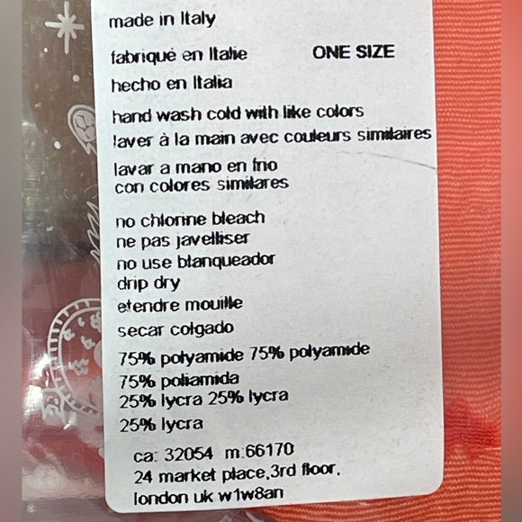 FREE PEOPLE Red Sheer Hearts Tights New With Tags - Picture 4 of 4